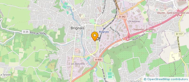 localisation de l'entreprise MADAME ADELINE DURET à BRIGNAIS