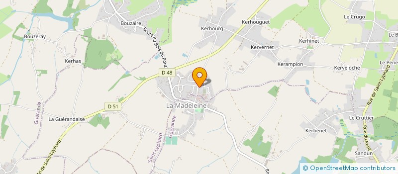 localisation de l'entreprise MADAME ADELINE DUVAL  SAINT-LYPHARD