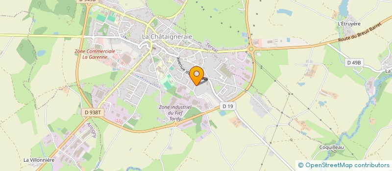 localisation de l'entreprise MADAME ADELINE ELBERT  LA CHATAIGNERAIE