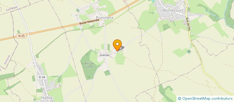 localisation de l'entreprise MADAME ADELINE FAUQUEMBERGUE  POMMERA