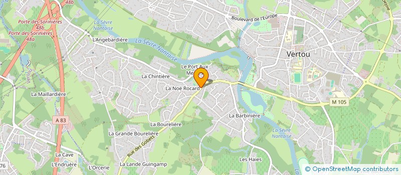 localisation de l'entreprise MADAME ADELINE FAURE  VERTOU