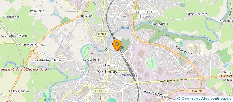 localisation de l'entreprise MADAME ADELINE FERJOUX  PARTHENAY