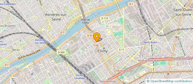 localisation de l'entreprise MADAME ADELINE FONTAINE à CLICHY