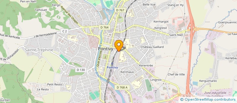 localisation de l'entreprise MADAME ADELINE FONTENEAU  PONTIVY