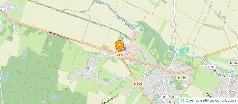 localisation de l'entreprise MADAME ADELINE FOURNIER  BANS