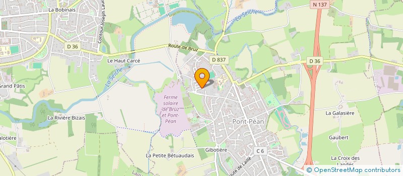 localisation de l'entreprise MADAME ADELINE FRAIGNE  PONT-PEAN