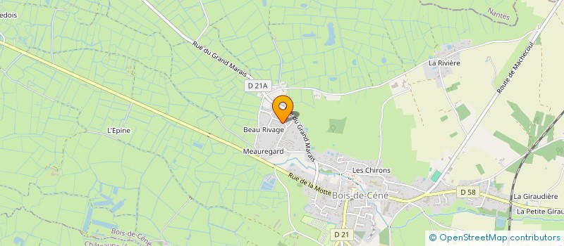 localisation de l'entreprise MADAME ADELINE FRANCHETEAU  BOIS-DE-CENE