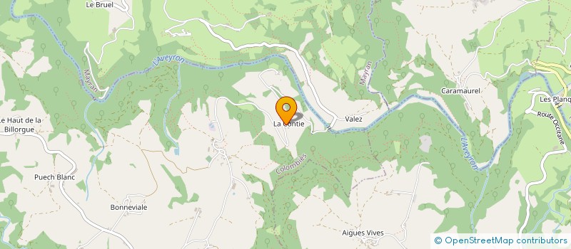 localisation de l'entreprise MADAME ADELINE FRAYSSE  COLOMBIES