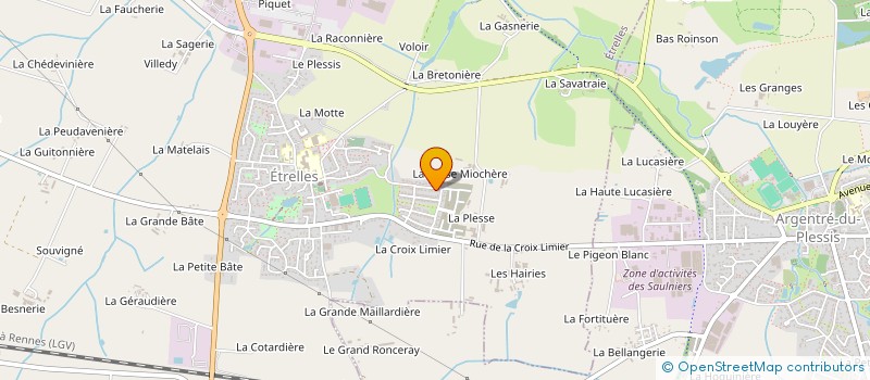 localisation de l'entreprise MADAME ADELINE GARNIEL à ETRELLES