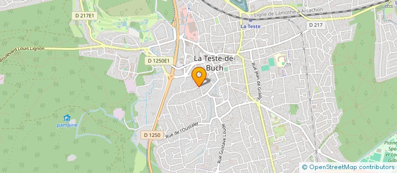 localisation de l'entreprise MADAME ADELINE GAUTIER  LA TESTE-DE-BUCH