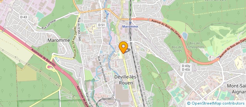 localisation de l'entreprise MADAME ADELINE GAUTIER  NOTRE-DAME-DE-BONDEVILLE