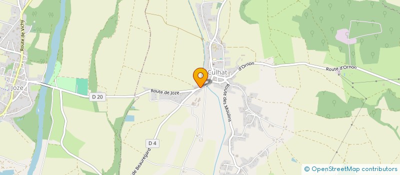 localisation de l'entreprise MADAME ADELINE GELINAT  CULHAT