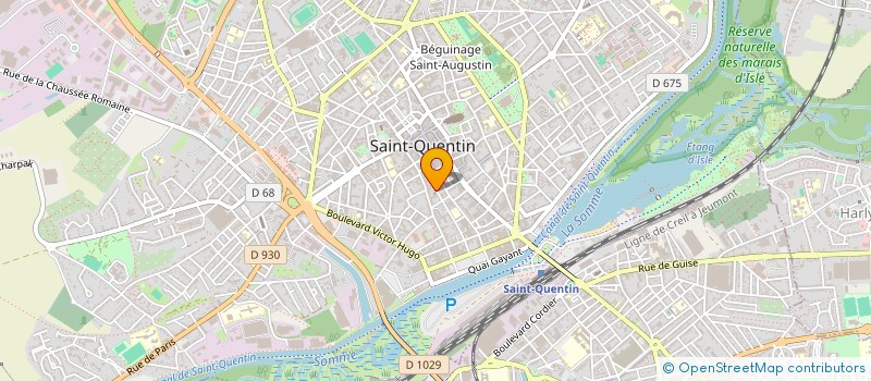 localisation de l'entreprise MADAME ADELINE GENKIN à SAINT-QUENTIN