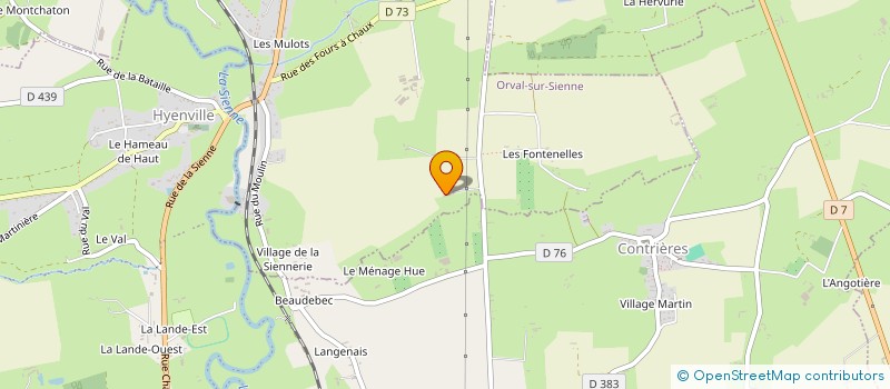 localisation de l'entreprise MADAME ADELINE GEREUX  ORVAL SUR SIENNE