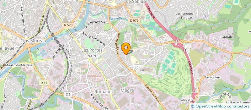 localisation de l'entreprise MADAME ADELINE GESSAT à LIMOGES