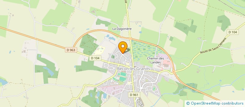 localisation de l'entreprise MADAME ADELINE GILLARD  BECON-LES-GRANITS