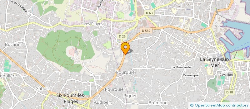 localisation de l'entreprise MADAME ADELINE GIMENEZ  LA SEYNE-SUR-MER