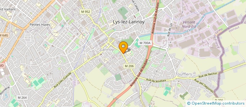 localisation de l'entreprise MADAME ADELINE GODDEFROY  LYS-LEZ-LANNOY