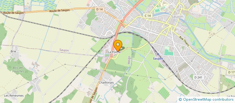 localisation de l'entreprise MADAME ADELINE GODEFROY  SAUJON