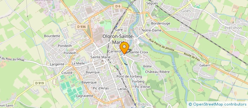 localisation de l'entreprise MADAME ADELINE GOMER  OLORON-SAINTE-MARIE