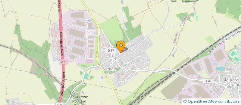 localisation de l'entreprise MADAME ADELINE GONCALVES  VEMARS