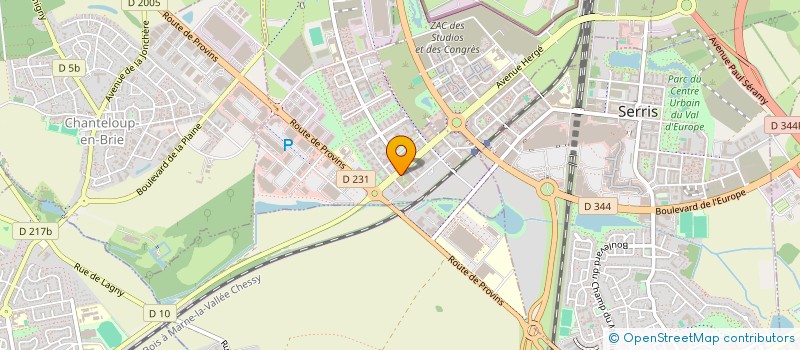 localisation de l'entreprise MADAME ADELINE GOUDALLE  MONTEVRAIN