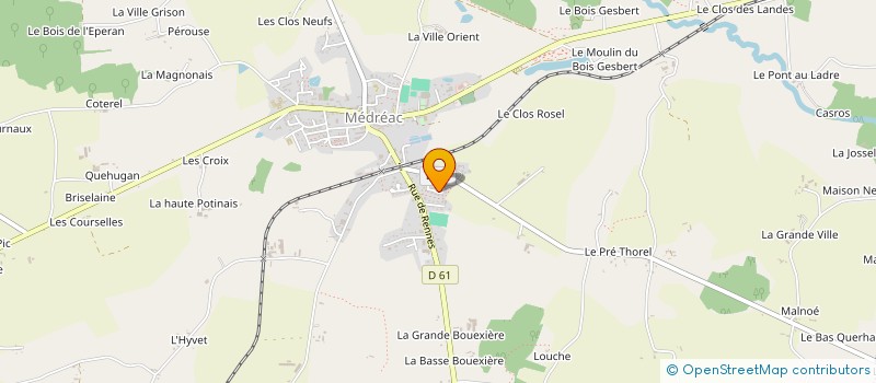 localisation de l'entreprise MADAME ADELINE GOUSSET  MEDREAC