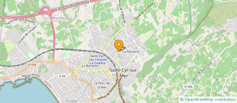 localisation de l'entreprise MADAME ADELINE GOUT à SAINT-CYR-SUR-MER