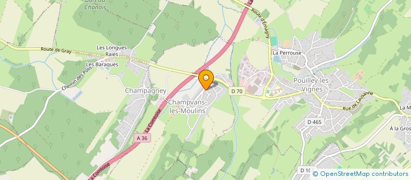 localisation de l'entreprise MADAME ADELINE GRADELER  CHAMPVANS-LES-MOULINS