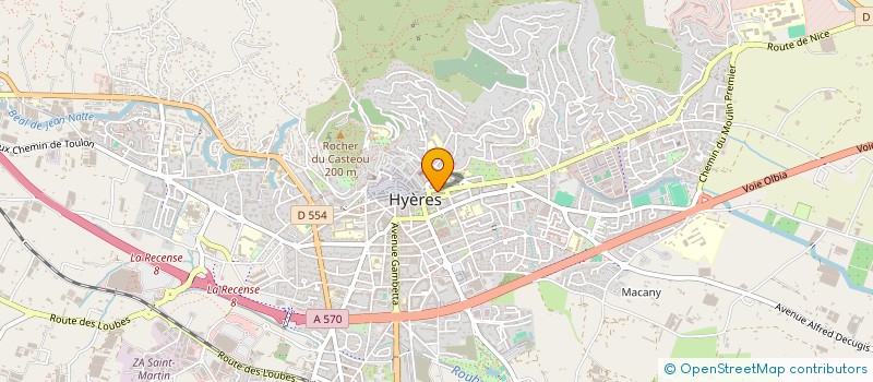 localisation de l'entreprise MADAME ADELINE GRANGE  HYERES