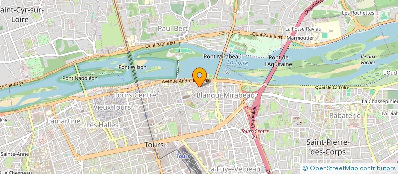 localisation de l'entreprise MADAME ADELINE GROLLEAU  TOURS