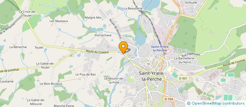 localisation de l'entreprise MADAME ADELINE GUILLOU à SAINT-YRIEIX-LA-PERCHE