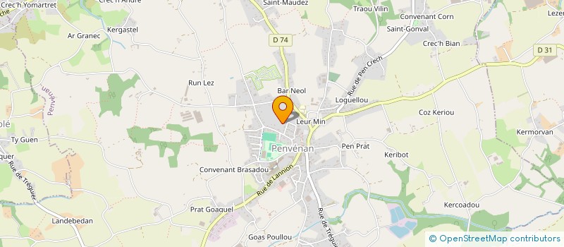 localisation de l'entreprise MADAME ADELINE GUYON  PENVENAN