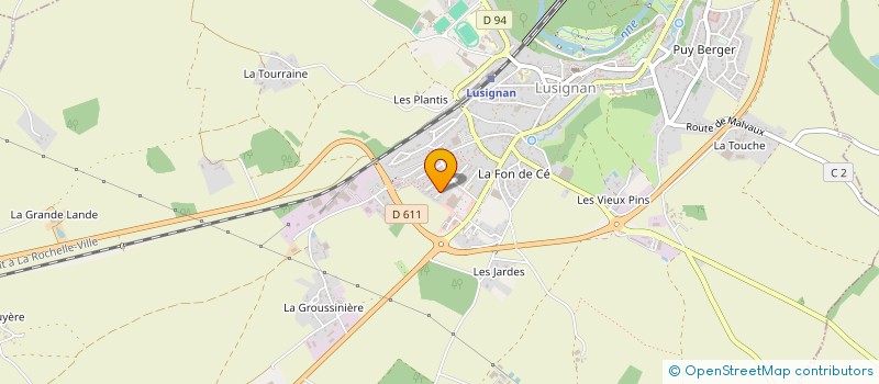 localisation de l'entreprise MADAME ADELINE GUYOUMARD  LUSIGNAN