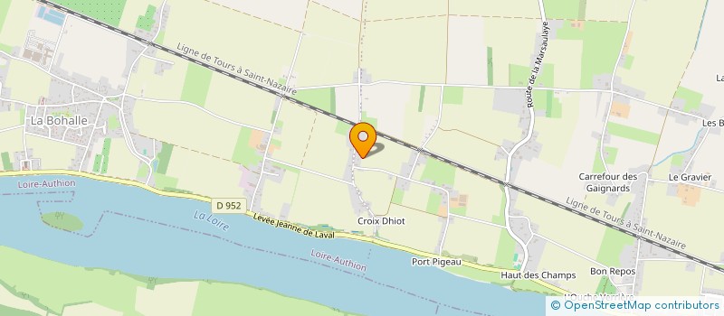 localisation de l'entreprise MADAME ADELINE HERVOUET  LOIRE-AUTHION