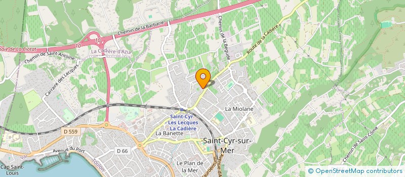 localisation de l'entreprise MADAME ADELINE HIVET à SAINT-CYR-SUR-MER