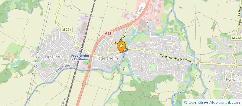 localisation de l'entreprise MADAME ADELINE HOFFMANN  FEGERSHEIM