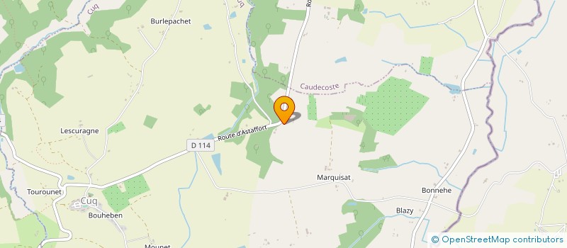 localisation de l'entreprise MADAME ADELINE ICART  ASTAFFORT