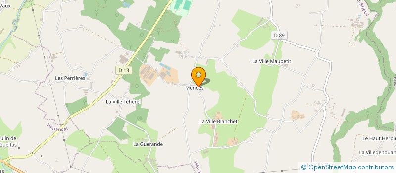 localisation de l'entreprise MADAME ADELINE JARNY  HENANBIHEN