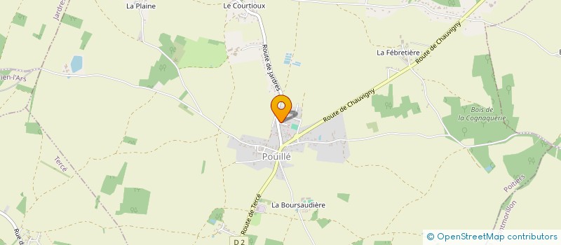 localisation de l'entreprise MADAME ADELINE JARRY à POUILLE