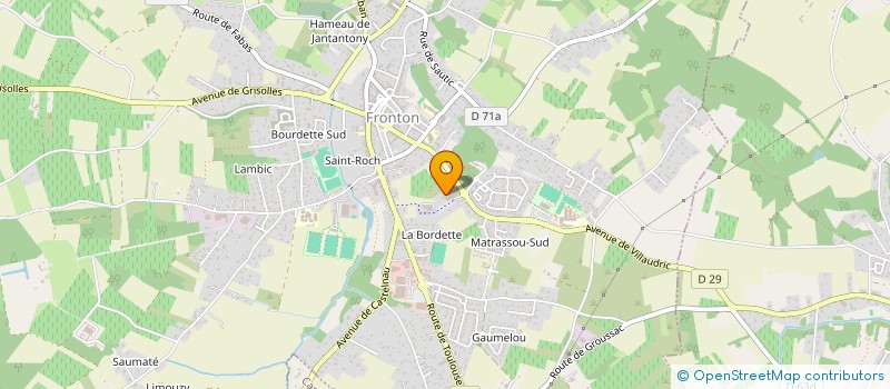 localisation de l'entreprise MADAME ADELINE JOLY  FRONTON