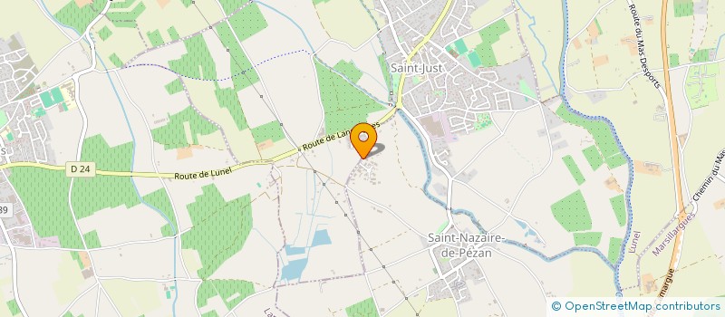 localisation de l'entreprise MADAME ADELINE JUNET  SAINT-NAZAIRE-DE-PEZAN