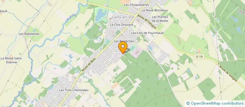 localisation de l'entreprise MADAME ADELINE JURE à LAILLY-EN-VAL