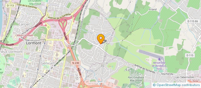 localisation de l'entreprise MADAME ADELINE KOMONSKI  LORMONT