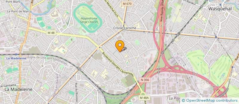 localisation de l'entreprise MADAME ADELINE KOSTEK à MARCQ-EN-BARŒUL