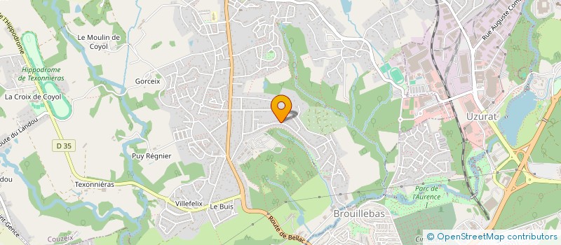 localisation de l'entreprise MADAME ADELINE KOTREBA  COUZEIX