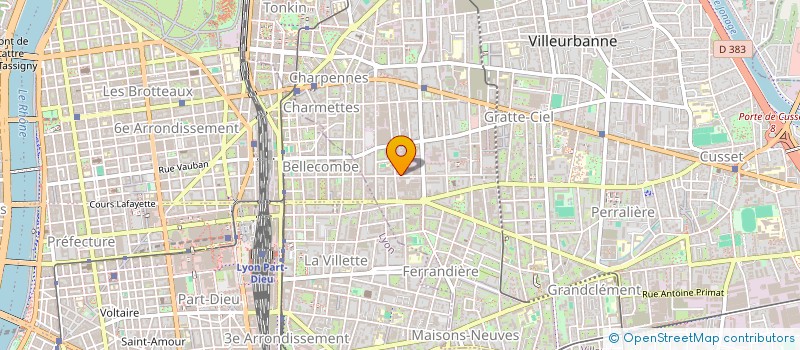 localisation de l'entreprise MADAME ADELINE KURZOWA  VILLEURBANNE