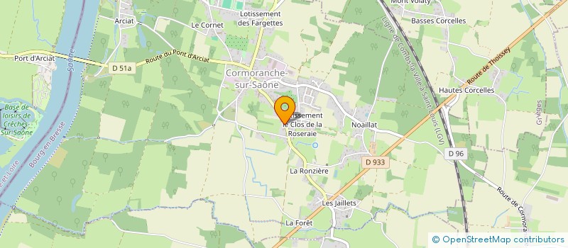 localisation de l'entreprise MADAME ADELINE L'HERITIER  CORMORANCHE-SUR-SAONE