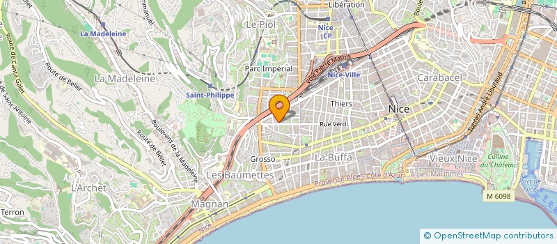 localisation de l'entreprise MADAME ADELINE LACASSE à NICE