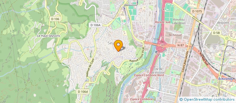 localisation de l'entreprise MADAME ADELINE LACK à SEYSSINS